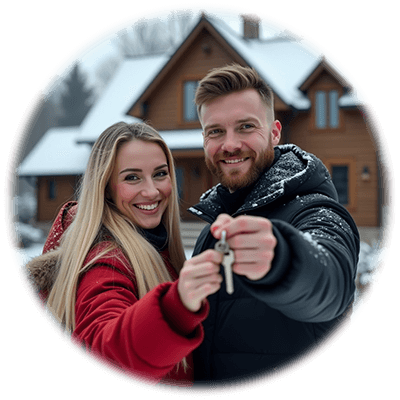 Family with New Home